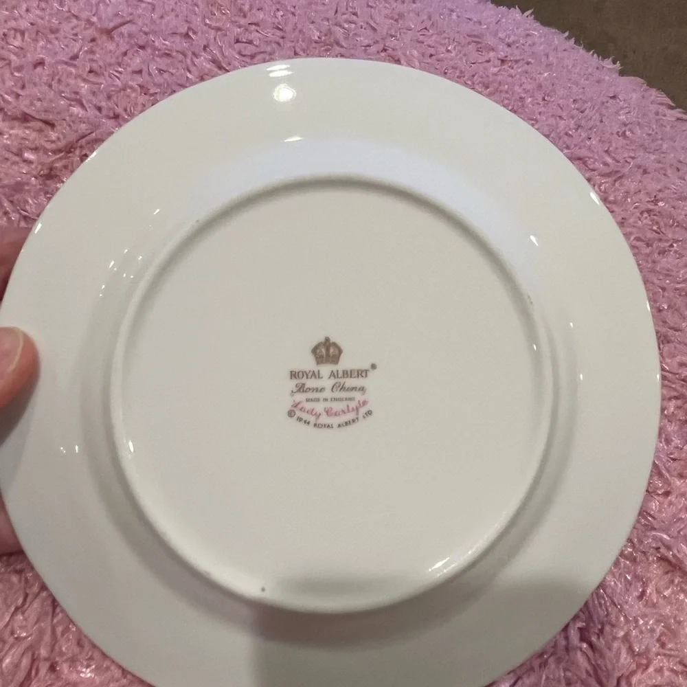 Royal Albert Lady Carlyle Bone China Floral Round Covered Butter Dish